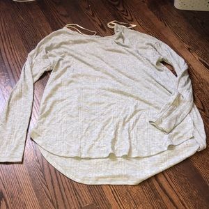 AERIE long sleeve, legging shirt. Heather grey.